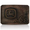 Montana Silversmiths Men's John Deere Leaping Buck Belt Buckle