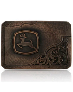 Montana Silversmiths Men's John Deere Leaping Buck Belt Buckle