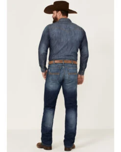 Cinch Men's Silver Label Medium Stonewash Performance Stretch Slim Straight Jeans -Western Cowboy Equipment Store 2000355892 402 P3
