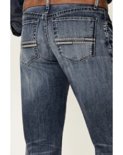 Cinch Men's White Label Medium Stonewash Performance Stretch Relaxed Straight Jeans 7 Cinch Men's White Label Medium Stonewash Performance Stretch Relaxed Straight Jeans -Western Cowboy Equipment Store 2000355910 402 P4