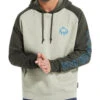 Wolverine Men's Charcoal Raglan Logo Sleeve Hooded Work Sweatshirt
