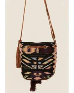 Prime Time Jewelry Women's Southwestern Pattern Canvas Bucket Bag -Western Cowboy Equipment Store 2000357081 280 P3