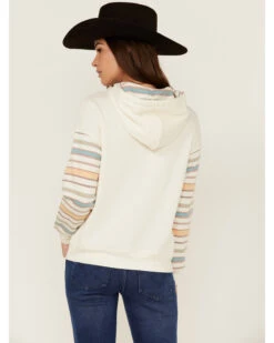 RANK 45 Women's Contrast Serape Sleeve Pullover Hoodie 7 RANK 45 Women's Contrast Serape Sleeve Pullover Hoodie -Western Cowboy Equipment Store 2000358412 103 P4