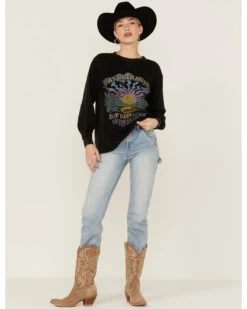 Cleo + Wolf Women's Day Dreaming, Day Drinking Graphic Thermal Pullover Sweatshirt -Western Cowboy Equipment Store 2000359332 001 P4