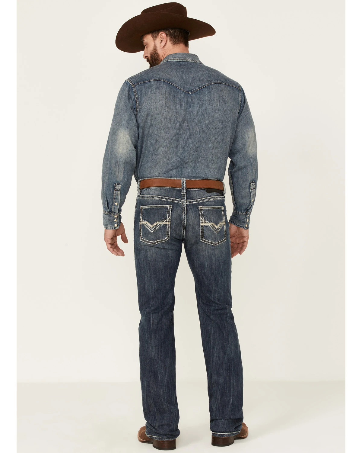 Rock & Roll Denim Men's Medium Vintage Pistol Stretch Regular Straight Jeans 1 Rock & Roll Denim Men's Medium Vintage Pistol Stretch Regular Straight Jeans