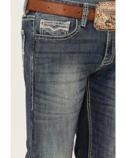 Rock & Roll Denim Men's Medium Vintage Pistol Stretch Regular Straight Jeans 7 Rock & Roll Denim Men's Medium Vintage Pistol Stretch Regular Straight Jeans -Western Cowboy Equipment Store 2000361609 400 P4