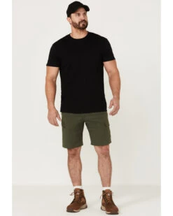 Wrangler ATG Men's All-Terrain Deep Olive Asymmetric Cargo Shorts