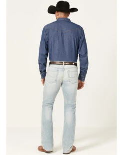 Cinch Men's Ian Light Stonewash Performance Stretch Slim Bootcut Jeans 6 Cinch Men's Ian Light Stonewash Performance Stretch Slim Bootcut Jeans -Western Cowboy Equipment Store 2000362747 402 P3