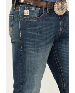 Cinch Men's Ian Dark Stonewash Performance Stretch Slim Bootcut Jeans -Western Cowboy Equipment Store 2000362785 402 P2