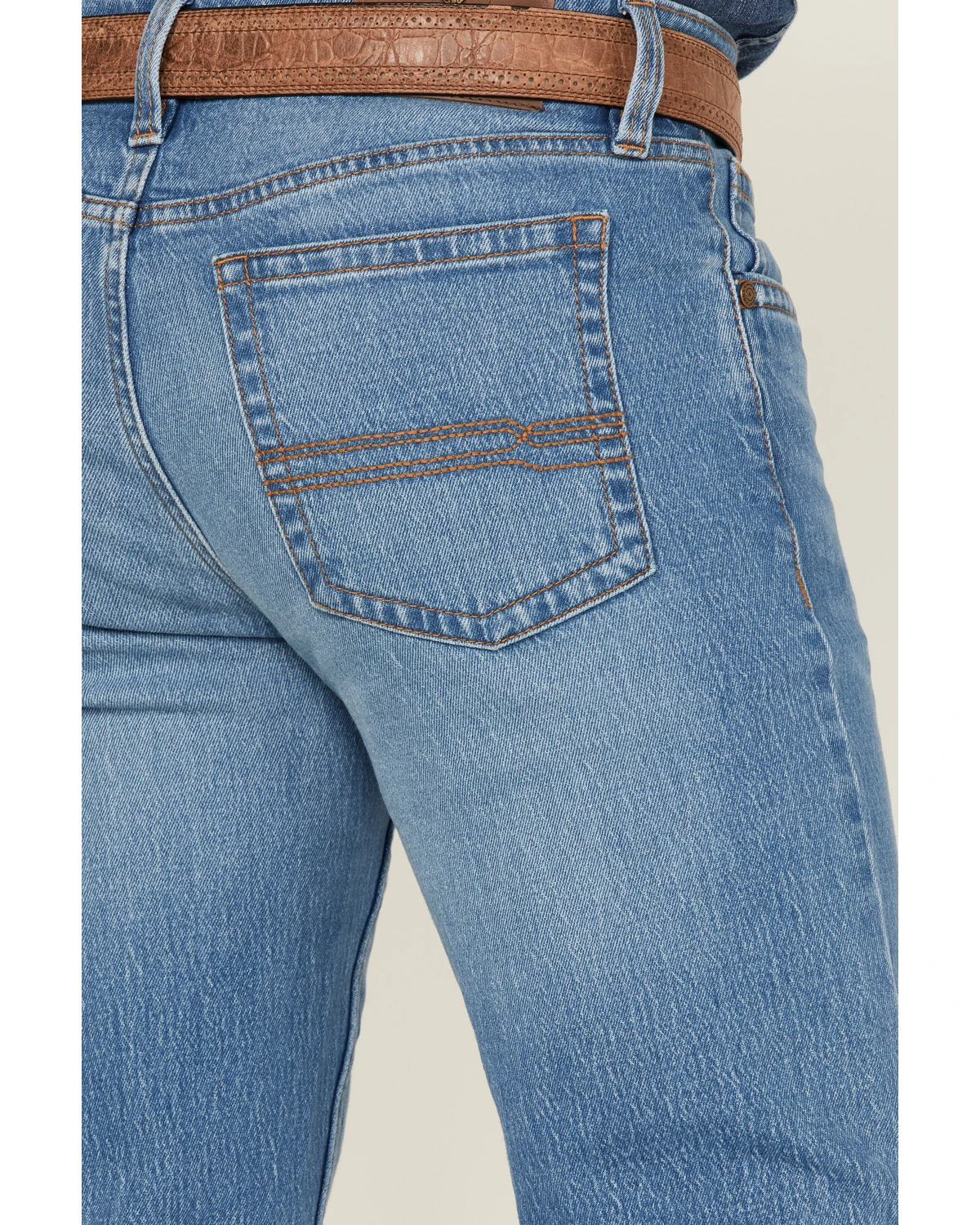Cody James Men's Yeehaw Light Wash Stackable Straight Jeans 4 Cody James Men's Yeehaw Light Wash Stackable Straight Jeans - Image 4