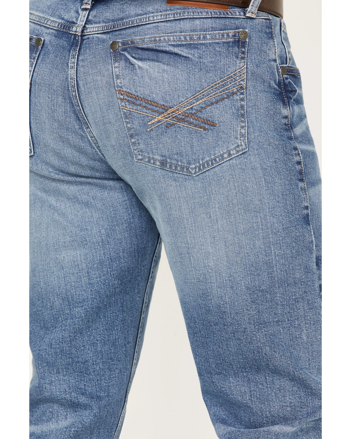 Wrangler 20X Men's Mexia Light Wash Stretch Vintage Slim Bootcut Jeans 4 Wrangler 20X Men's Mexia Light Wash Stretch Vintage Slim Bootcut Jeans - Image 4