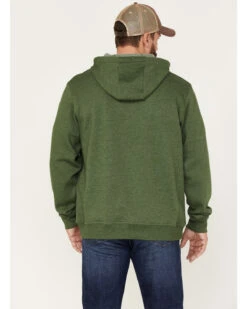 Wrangler Men's Heather Forest Crest Logo Graphic Hooded Sweatshirt -Western Cowboy Equipment Store 2000366038 300 P4