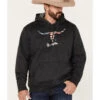 Wrangler Men's Longhorn Graphic Hooded Sweatshirt