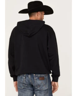 Wrangler Men's 75 Years Black Horse Graphic Hooded Sweatshirt -Western Cowboy Equipment Store 2000366793 001 P4
