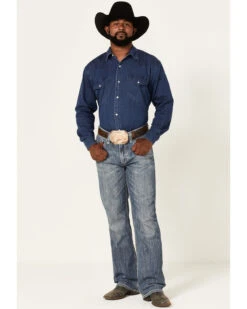 Rock & Roll Denim Men's Double Barrel Medium Wash Relaxed Bootcut Jeans 6 Rock & Roll Denim Men's Double Barrel Medium Wash Relaxed Bootcut Jeans -Western Cowboy Equipment Store 2000367648 203 P3