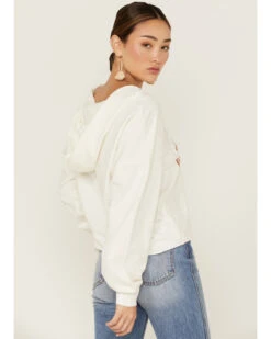 Miss Me Women's Dibs On The Cowboy Graphic Cropped Pullover Hoodie -Western Cowboy Equipment Store 2000367692 103 P3