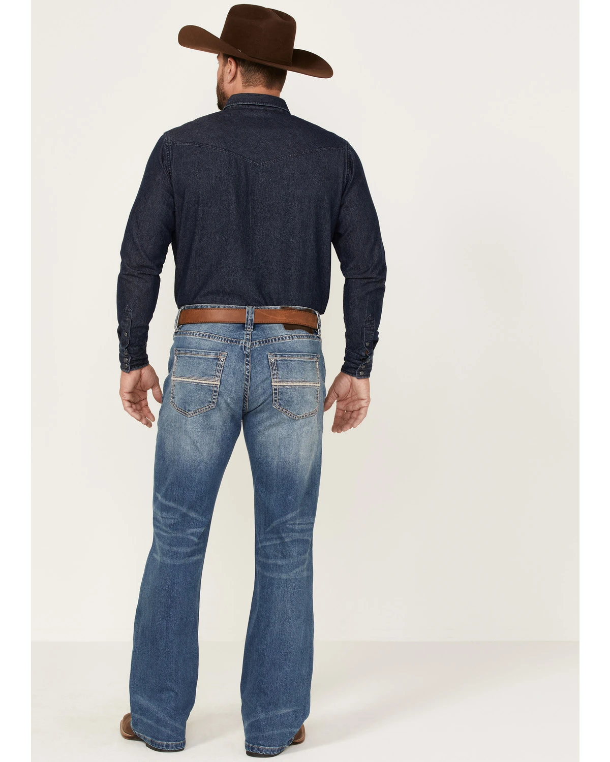 Rock & Roll Men's Vintage Medium Double Revolver Reflex Stretch Relaxed Bootcut Jeans 1 Rock & Roll Men's Vintage Medium Double Revolver Reflex Stretch Relaxed Bootcut Jeans