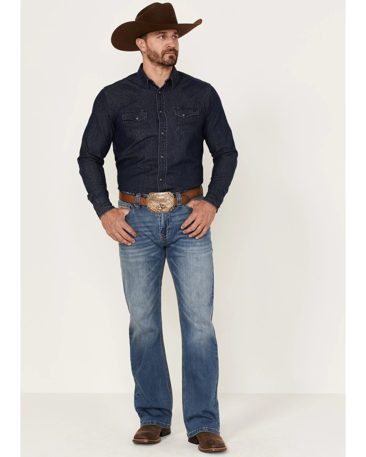 Rock & Roll Men's Vintage Medium Double Revolver Reflex Stretch Relaxed Bootcut Jeans 3 Rock & Roll Men's Vintage Medium Double Revolver Reflex Stretch Relaxed Bootcut Jeans - Image 3