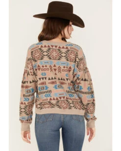 Ariat Women's Rainbow Vista Southwestern Sweatshirt -Western Cowboy Equipment Store 2000371897 200 P4