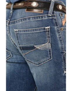 Ariat Men's M4 Walden Claudio Medium Wash Stretch Relaxed Straight Jeans -Western Cowboy Equipment Store 2000371953 400 P3