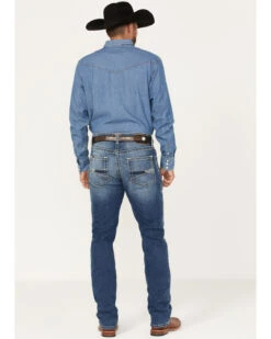 Ariat Men's M4 Walden Claudio Medium Wash Stretch Relaxed Straight Jeans -Western Cowboy Equipment Store 2000371953 400 P4
