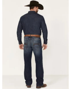Ariat Men's Big Sur 3D Garby Dark Wash Relaxed Bootcut Jeans -Western Cowboy Equipment Store 2000371978 400 P3