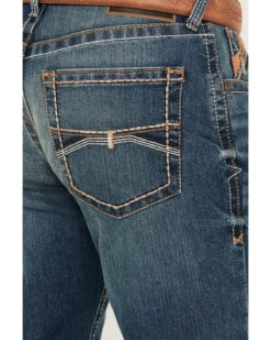 Ariat Men's M4 Cayman Ramos Medium Wash Relaxed Boot Stretch Denim Jeans -Western Cowboy Equipment Store 2000371981 400 P4