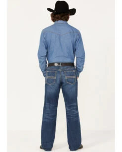 Cinch Men's Grant Medium Wash Relaxed Bootcut Performance Jeans -Western Cowboy Equipment Store 2000373442 402 P3