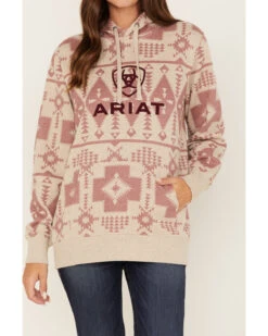 Ariat Women's Southwestern Print Logo Graphic Hoodie -Western Cowboy Equipment Store 2000374278 280 P3