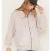 Cleo + Wolf Women's Seamed Zip Hoodie