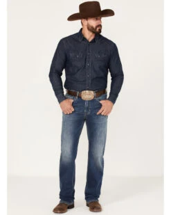 Rock & Roll Denim Men's Dale Brisby Double Barrel Medium Wash Relaxed Straight Vintage '46 Jeans -Western Cowboy Equipment Store 2000375476 414 P3
