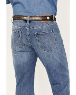 Hooey Men's Double Barrel Medium Wash Stackable Bootleg Jeans -Western Cowboy Equipment Store 2000375478 414 P2