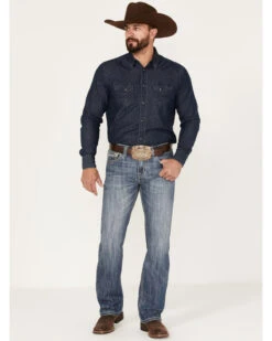 Rock & Roll Denim Men's Pistol Medium Vintage Wash Straight Jeans -Western Cowboy Equipment Store 2000375481 414 P3