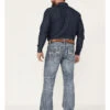 Rock & Roll Denim Men's Relaxed Fit Ladder Stitch Bootcut Jeans