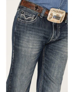 Rock & Roll Denim Men's Pistol Medium Vintage Wash Straight Jeans -Western Cowboy Equipment Store 2000375487 414 P4