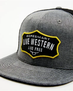 Men's Flat Brim Live Western Patch Baseball Cap -Western Cowboy Equipment Store 2000375874 022 P2