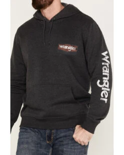 Wrangler Men's Logo Hooded Sweatshirt -Western Cowboy Equipment Store 2000378473 001 P3