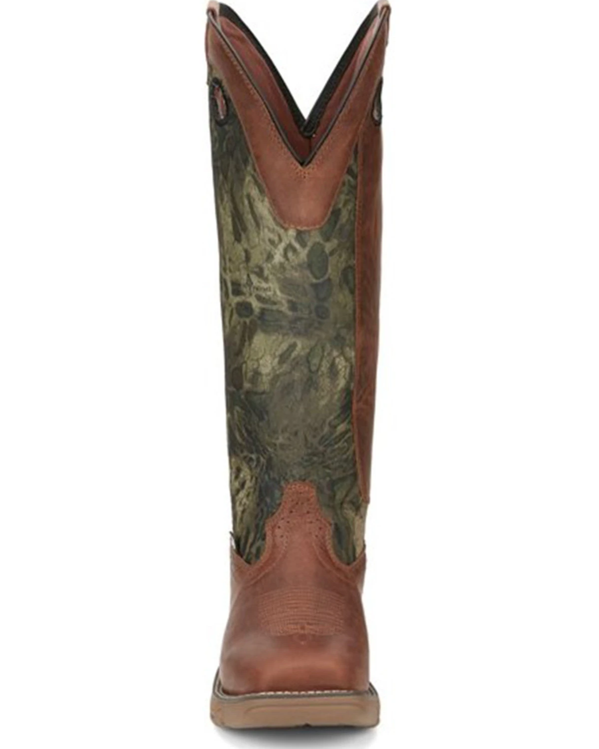 Justin Men's Rush Strike Camo Shaft Leather Pull On Snake Boots - Square Toe 4 Justin Men's Rush Strike Camo Shaft Leather Pull On Snake Boots - Square Toe - Image 4