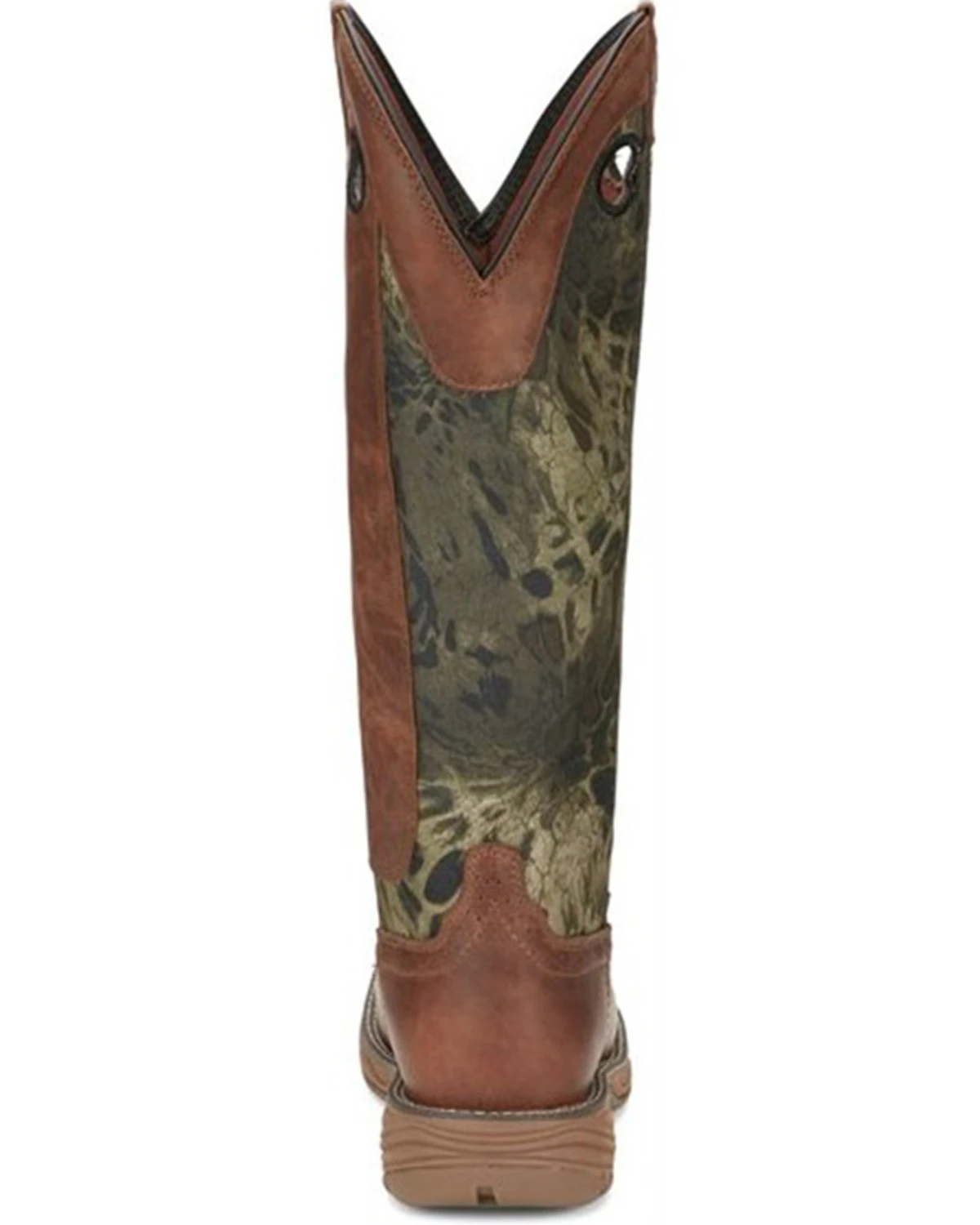 Justin Men's Rush Strike Camo Shaft Leather Pull On Snake Boots - Square Toe 5 Justin Men's Rush Strike Camo Shaft Leather Pull On Snake Boots - Square Toe - Image 5
