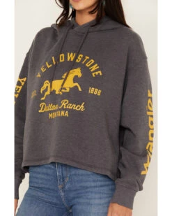 Wrangler Women's Yellowstone® Cropped Hoodie -Western Cowboy Equipment Store 2000379143 022 P3