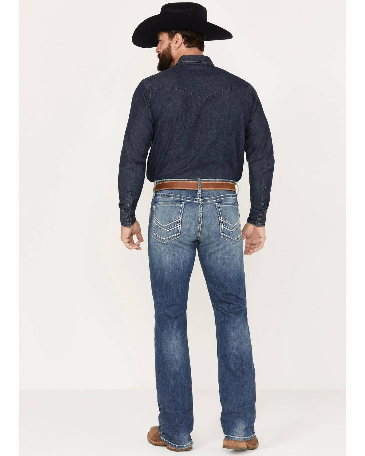 Cinch Men's Ian Medium Stonewash Slim Boot Performance Stretch Denim 3 Cinch Men's Ian Medium Stonewash Slim Boot Performance Stretch Denim - Image 3