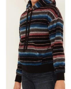 RANK 45 Women's Serape Stripe Plush Fleece Hoodie -Western Cowboy Equipment Store 2000380744 001 P3