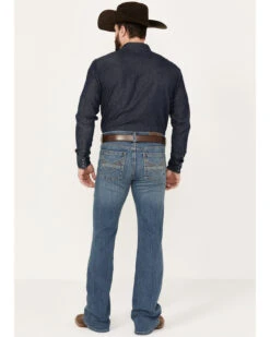 Cody James Men's Light A Shuck Medium Wash Relaxed Bootcut Stretch Denim Jeans -Western Cowboy Equipment Store 2000381085 413 P3