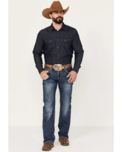 Rock & Roll Denim Men's Medium Wash Straight Reflex Denim Jeans 6 Rock & Roll Denim Men's Medium Wash Straight Reflex Denim Jeans -Western Cowboy Equipment Store 2000386196 414 P3