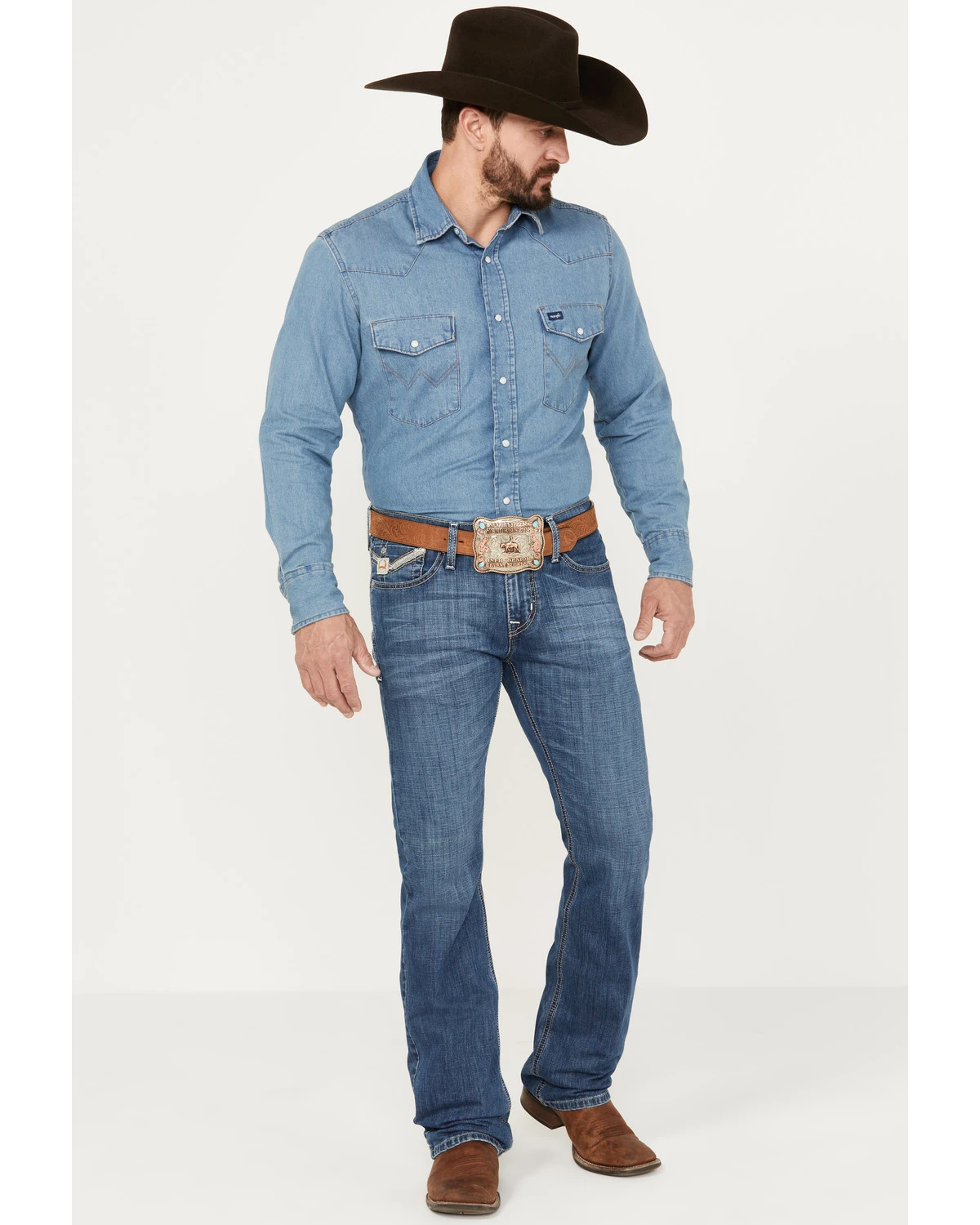 Cinch Men's Ian Medium Stonewash Slim Boot Performance Stretch Denim Jeans 1 Cinch Men's Ian Medium Stonewash Slim Boot Performance Stretch Denim Jeans