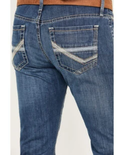 Cinch Men's Ian Medium Stonewash Slim Boot Performance Stretch Denim Jeans 7 Cinch Men's Ian Medium Stonewash Slim Boot Performance Stretch Denim Jeans -Western Cowboy Equipment Store 2000386396 402 P4
