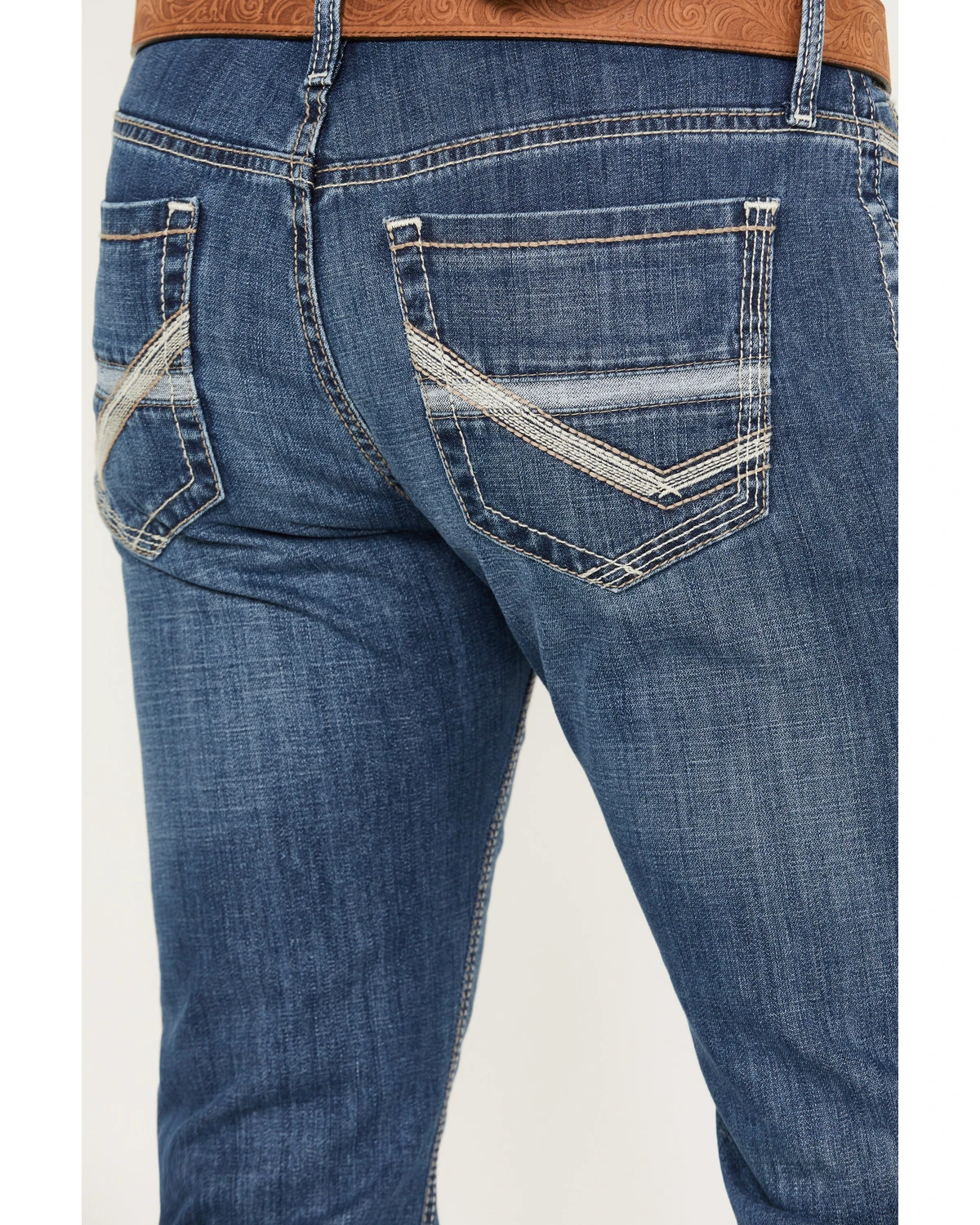 Cinch Men's Ian Medium Stonewash Slim Boot Performance Stretch Denim Jeans 4 Cinch Men's Ian Medium Stonewash Slim Boot Performance Stretch Denim Jeans - Image 4