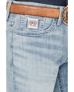 Cinch Men's White Label Light Wash Relaxed Straight Stretch Performance Denim Jeans 5 Cinch Men's White Label Light Wash Relaxed Straight Stretch Performance Denim Jeans -Western Cowboy Equipment Store 2000386397 402 P2