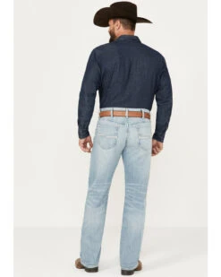 Cinch Men's White Label Light Wash Relaxed Straight Stretch Performance Denim Jeans 6 Cinch Men's White Label Light Wash Relaxed Straight Stretch Performance Denim Jeans -Western Cowboy Equipment Store 2000386397 402 P3