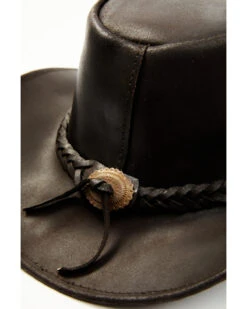 Bullhide Kids' Cedar Grove Leather Outback Hat 6 Bullhide Kids' Cedar Grove Leather Outback Hat -Western Cowboy Equipment Store 282B40 7010 P2
